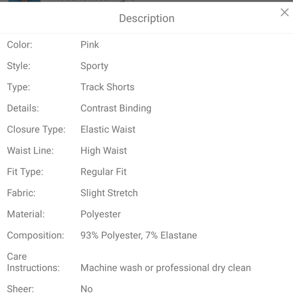 New Wide waistband contrast binding marled knit shorts. (Size M) - Picture 5 of 6